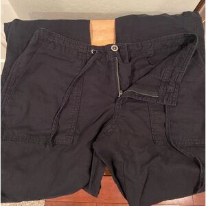 GAP Low Rise Flowy Linen Pants